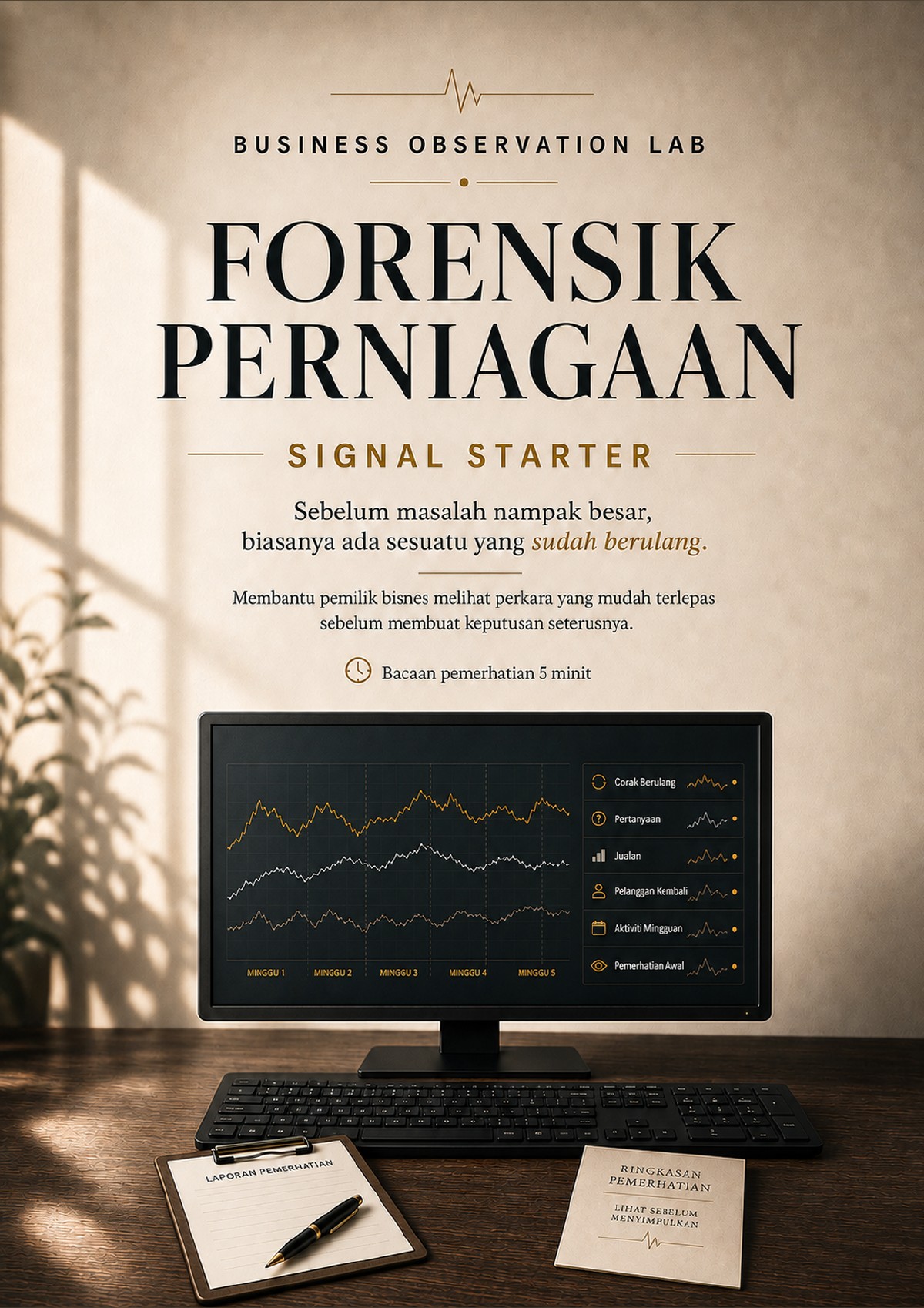 Cover Forensik Perniagaan Signal Starter