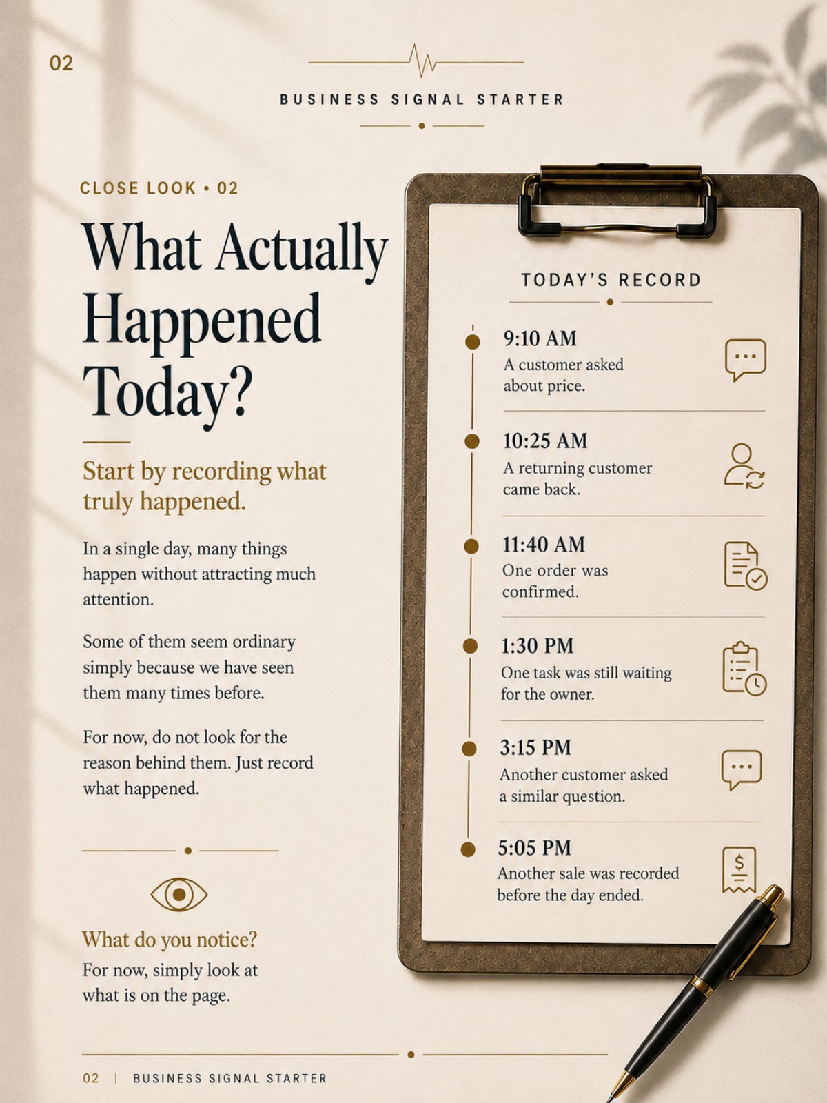 Business Signal Starter preview page 1