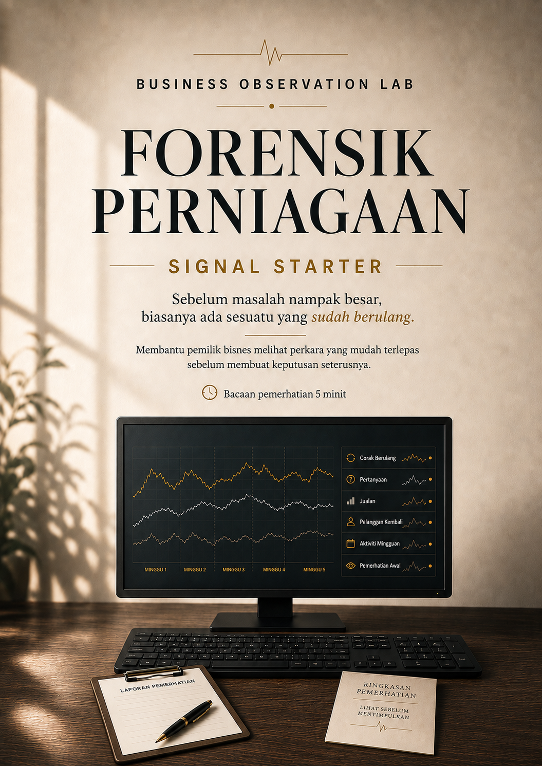 FORENSIK PERNIAGAAN — SIGNAL STARTER